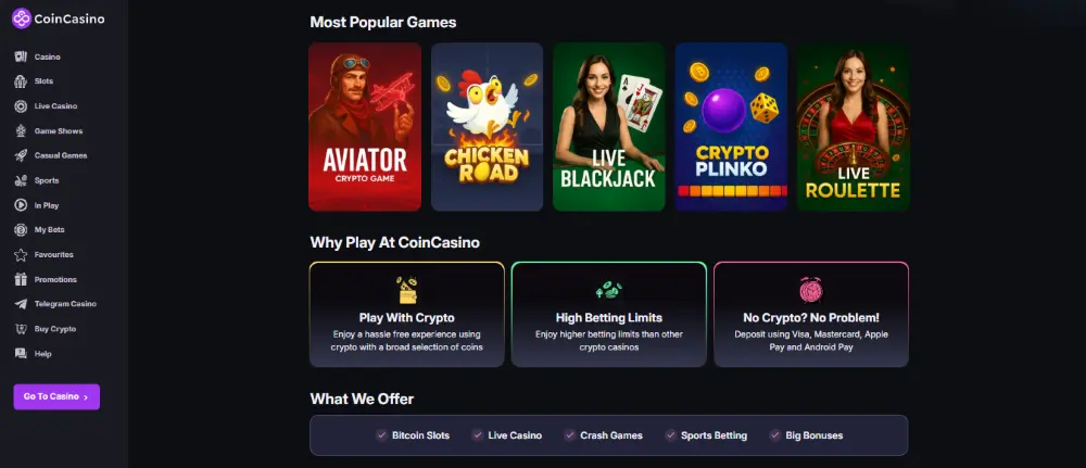 coincasino etusivu