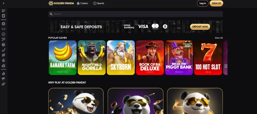 golden pandan etusivu ja nopeat ja turvalliset maksut